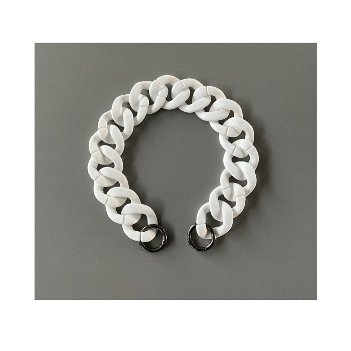 Chain Acryl pure white 37 cm